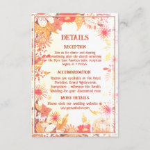 1070's Retro - Wedding enclosure card