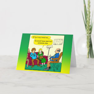 1077 If He Truly Loved Me Cartoon - Anniversary Invitation