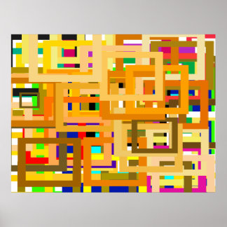 107 Color Borders For YOU to Personalize Poster