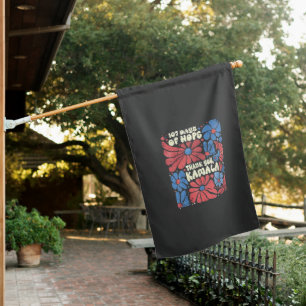 107 days OF Hope thank you kamala Groovy House Flag