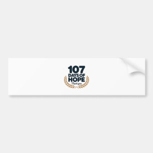 107 days OF Hope thank you kamala USA Bumper Sticker