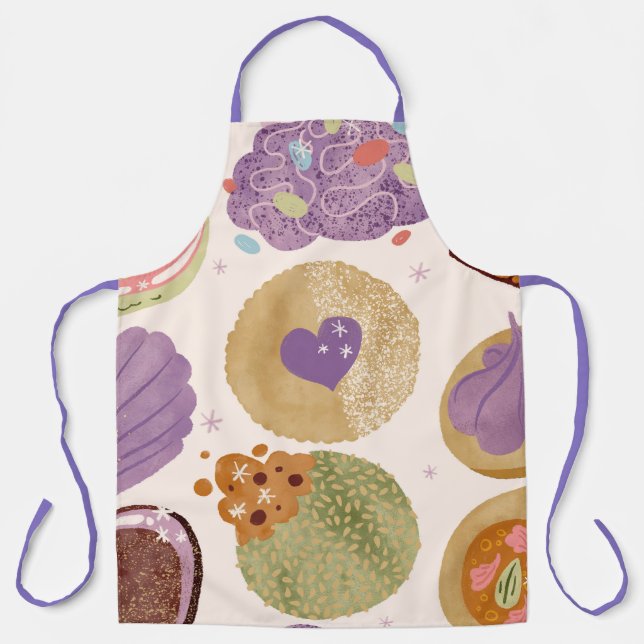 108 Asian Cookies Apron by Katherine Julie (Front)