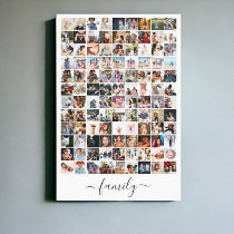 108 Photo Collage  Unique Personalized DIY Custom Canvas Print