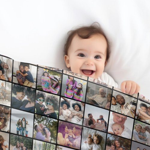 108 Photo Collage  Unique Personalized DIY Custom Fleece Blanket