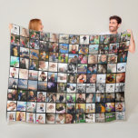 108 Photos or Your Images or quotes Anything Fleece Blanket
