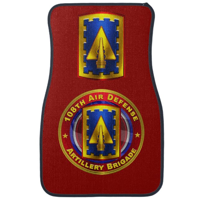 108th Air Defense Artillery Brigade  Car Floor Mat (Front)