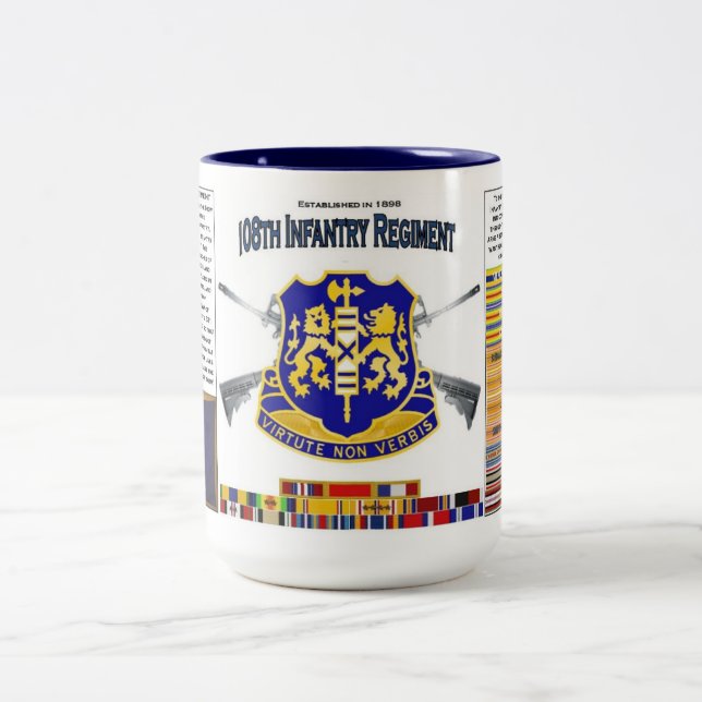 108th Infantry Regiment 15 oz Mug (Center)