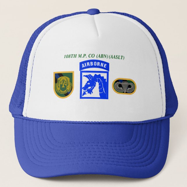 108TH MILITARY POLICE CO 18TH AIRBORNE HAT (Front)