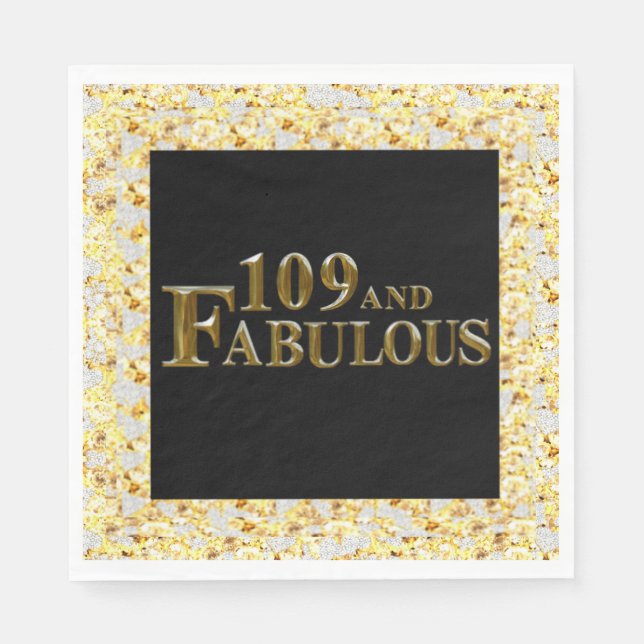 109 Birthday  Napkins (Front)