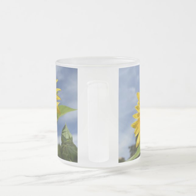 10,000 Suns Frosted Glass Coffee Mug (Handle)