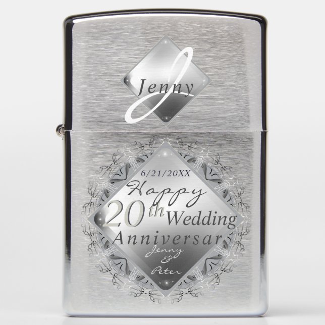 10,11,20,25th,70th Zippo Lighter (Front)