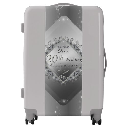 101120th25th70th Wedding Anniversary Emblem Luggage