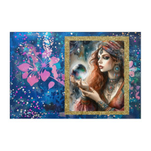 *~* 10 A100 Psychic Boho Gypsy Woman Photo Art