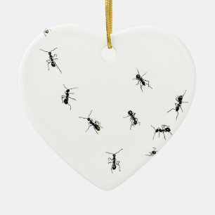 10 ants ceramic ornament