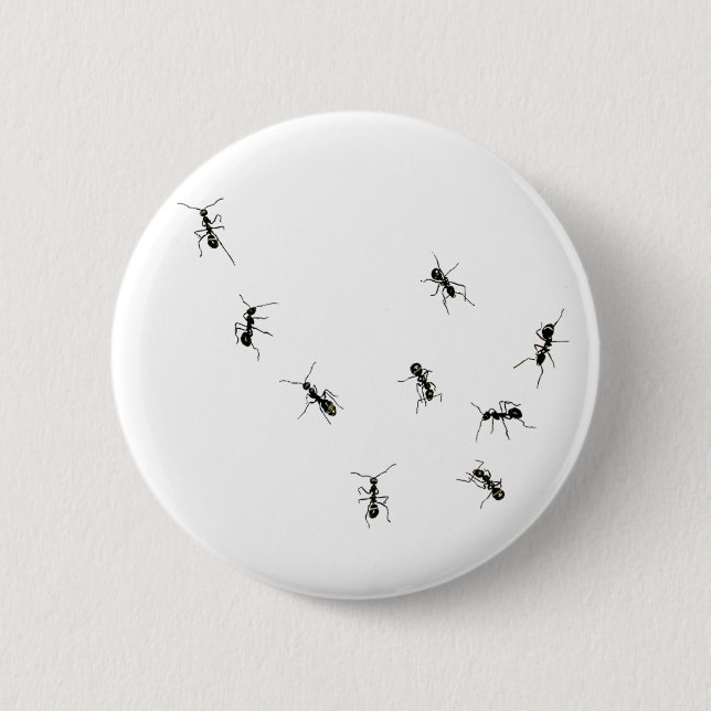 10 ants pinback button (Front)