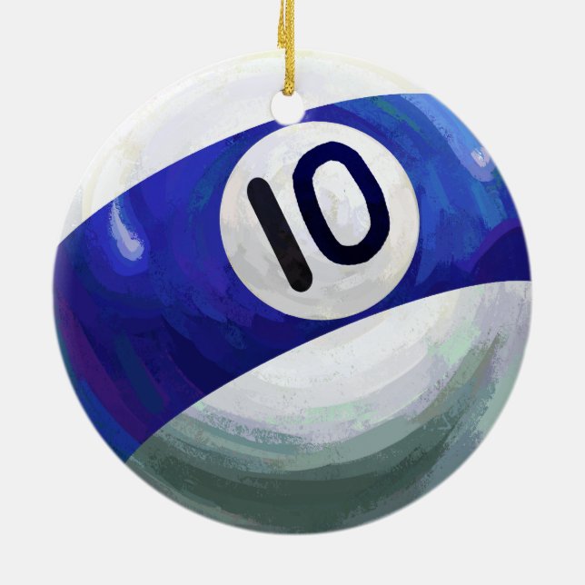 10 Ball Ceramic Ornament (Back)
