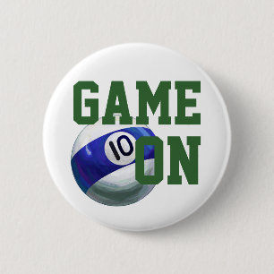 10 Ball Pinback Button