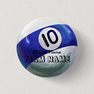 10 Ball Pinback Button
