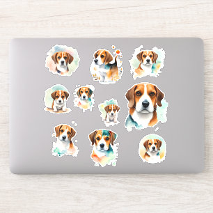 10 Beagles Scrapbook and Journaling Sticker