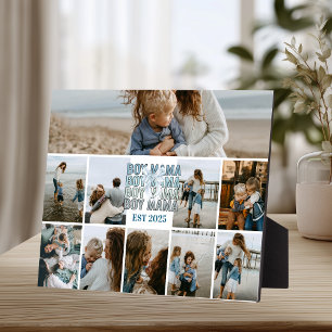 10 Boy Mama Custom Photo Collage Plaque