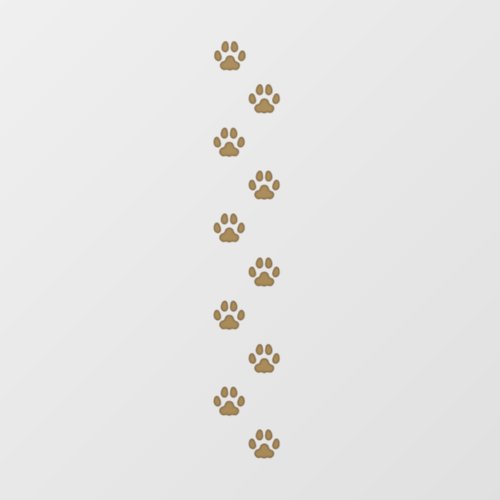 10 Brown Medium Cat Paw Prints Walking Tracks Floor Decals