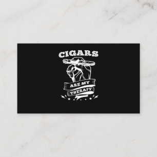 10.Cigars Are My Therapy Business Card