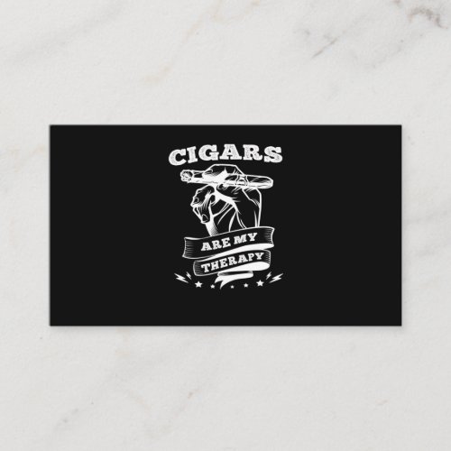 10Cigars Are My Therapy Business Card