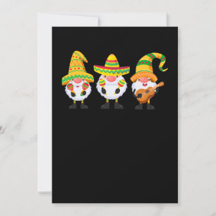 10.Cinco De Mayo Three Mexican Gnomes Gnome Save The Date