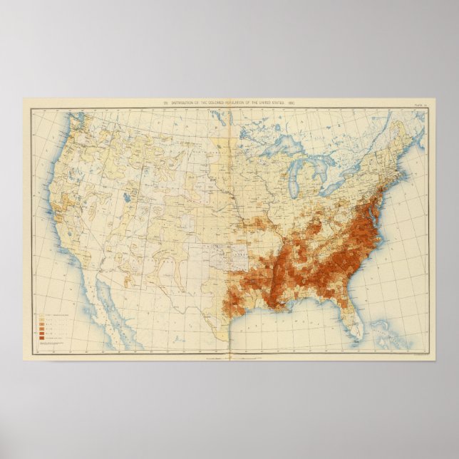 10 Colored population 1890 Poster (Front)