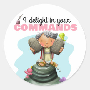 10 commandments Bible kids stickers