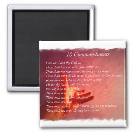 10 Commandments Magnet