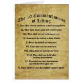 10 Commandments of Lifting (Front)