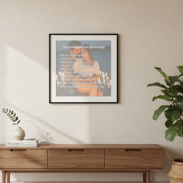 10 Commandments of Marriage Acrylic Wall Art (Creator Uploaded)