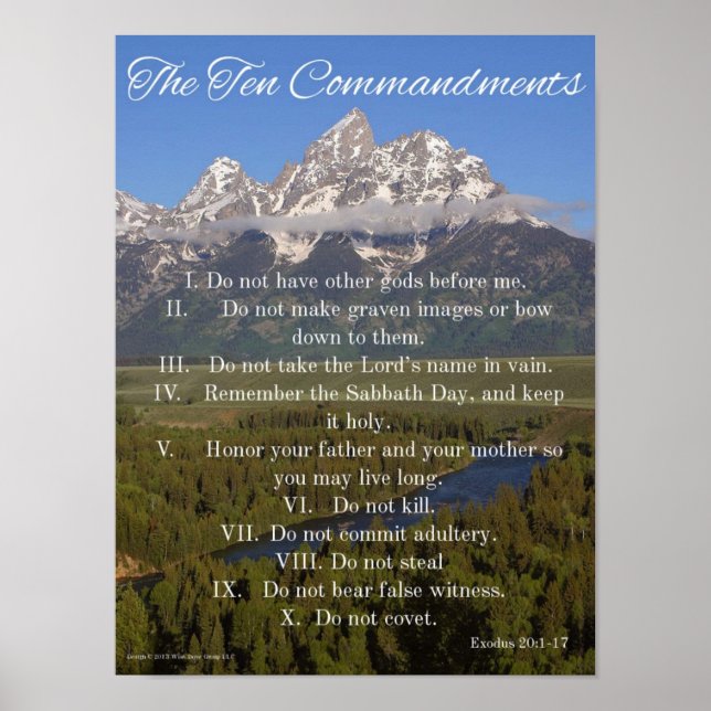 10 Commandments Poster (Front)