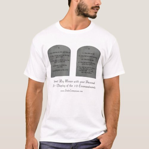 10 Commandments Roy Moore Shirt Front