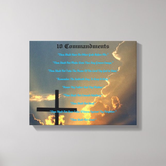 10 Commandments Wall Art (Front)