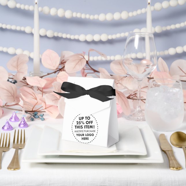 10 Custom Tent Favor Box 25% OFF Bulk Buy Discount (Wedding)