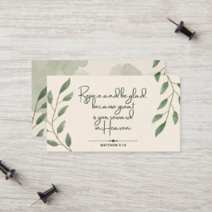 10 Days of Scripture Verse Cards Matthew 5:12