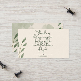 10 Days of Scripture Verse Cards Matthew 5:9