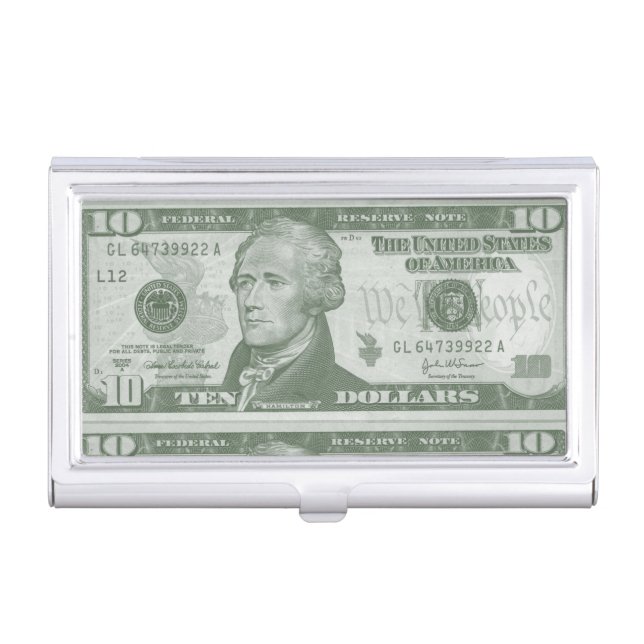 10 Dollar Bill Business Card Holder (Front)