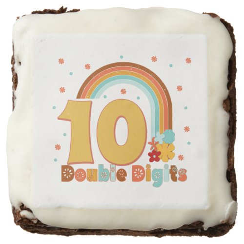 10 Double Digits Birthday Girl Groovy Party  Brownie