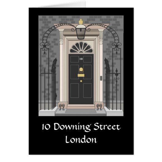 10 Downing Street, London (drawing) Cards (Front)