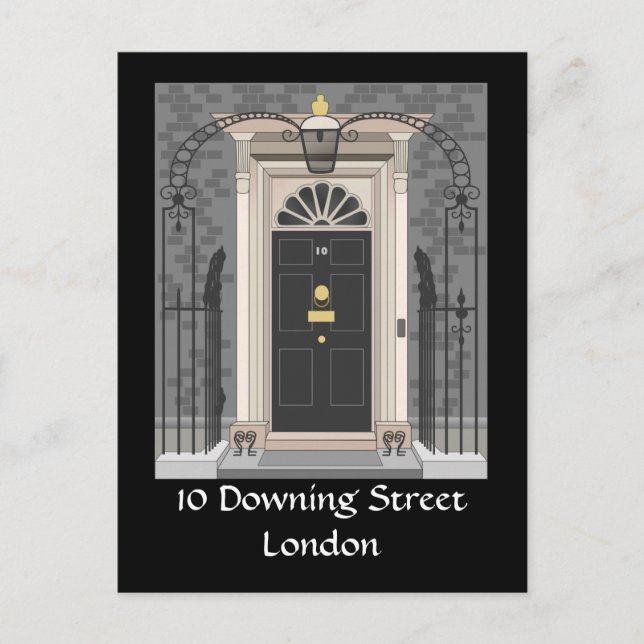 10 Downing Street, London (drawing) Postcard (Front)
