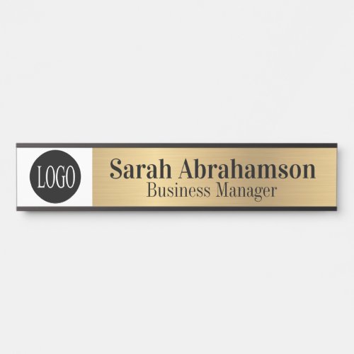 10 Faux Gold Corporate Business Office Door Sign