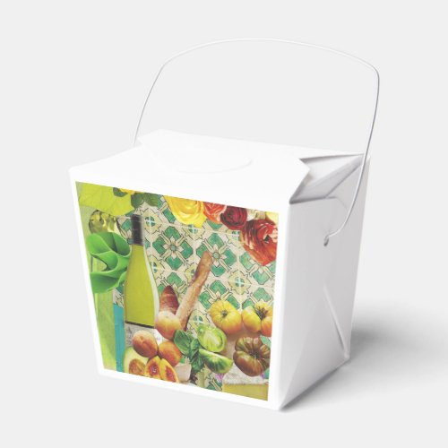 10 Favor Boxes with Wine and Cheese