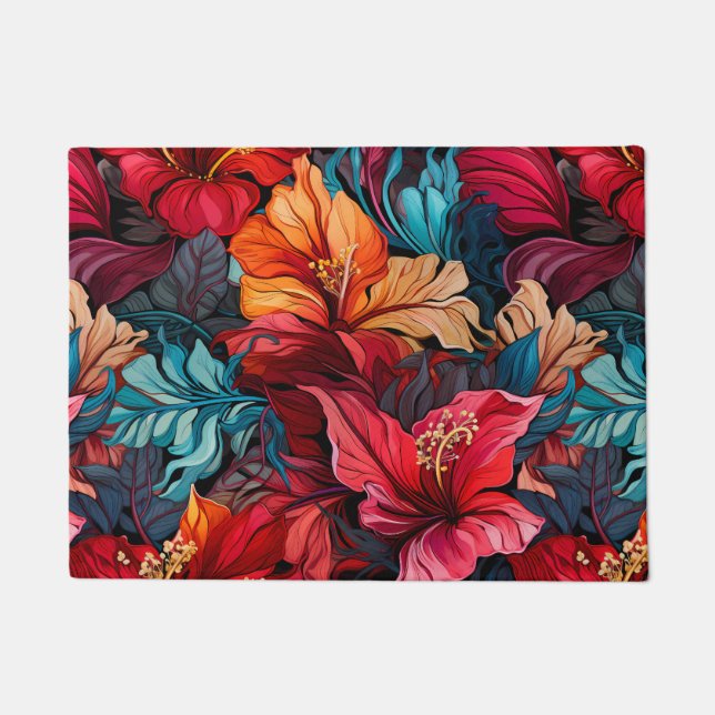 #10 Floral Pattern Doormat (Front)
