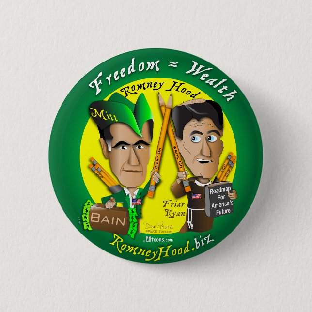 10. Freedom = Wealth Button (Front)