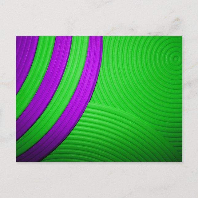 10 Green & Purple Postcard (Front)
