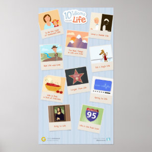 10 Idioms About Life Poster