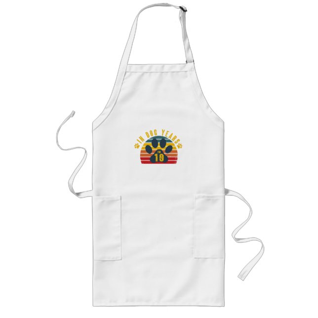 10 In Dog Years Long Apron (Front)